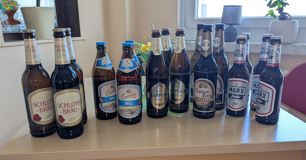 verschiedene Biersorten